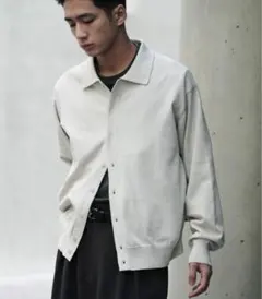 WYM T/C BASIC KNIT SHIRT CARDIGAN L