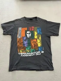 90s ターミネーター2 ムービーT シングルステッチ フェードブラック L 90s ターミネーター2 ムービーT シングルステッチ フェードブラック L