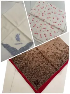 美品　ジバンシー　ジルスチュアート　ウエッジウッド　ハンカチ　３枚セット