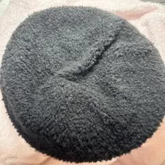 merlot 黒 フリース ベレー帽