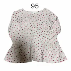 SIMPLE FREE ドット柄 ワンピース 95cm