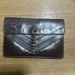 ✨ ヴィンテージスタイル 多層式レザークラッチバッグ ✨