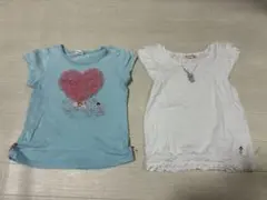 ミキハウス　リーナちゃんTシャツ2枚セット100センチ