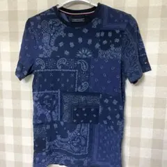 Tommy H プリントストレッチシャツ
