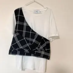AZUL by moussy アシンメトリーTシャツ M