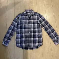 Adam et Ropé チェック柄シャツ　麻のサムネイル