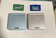 ゲームボーイアドバンスSP 本体 2台 カートリッジ2本セット