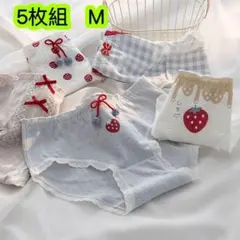 5枚組M160 中学生ショーツ ジュニア綿 高校生 肌着 女の子下着　第138号