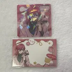 ブルーロック ダイカットクリアカード 箔押しメッセージカード 千切豹馬