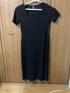SHEIN ブラック 半袖 ニットワンピース XXL