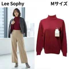 ウール100% ハイネックニット 赤 ヴィンテージ 昭和レトロ 純毛 M〜L