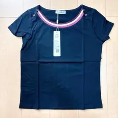 新品 ストライプネック Tシャツ Sサイズ かわいい おしゃれ