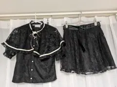 BUBBLES セットアップ　黒レース