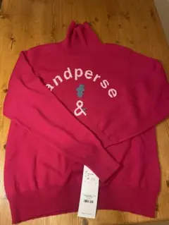 and per se アンパスィ カシミヤ100% ハイネックニット 未使用
