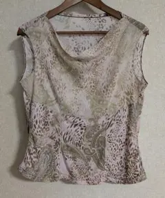 伊太利屋 タンクトップ レオパード ペイズリー柄のサムネイル