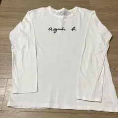 agnès b. ロゴプリント Tシャツ 長袖 サイズ2