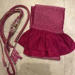 ピンク 帯揚げ 帯締めセット　振袖用　新品　高級ブランド