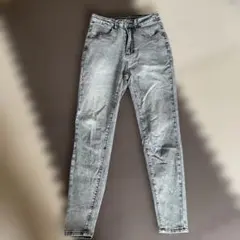 ハイウエストスキニー デニム