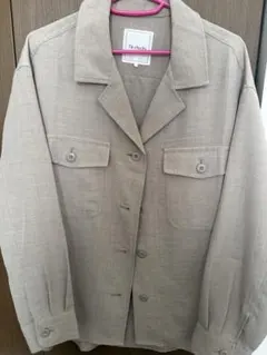 テチチ ベージュ長袖シャツジャケット