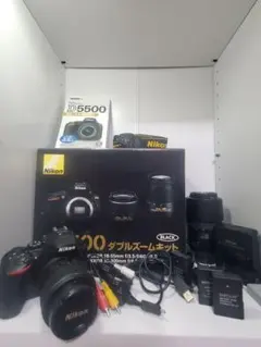 今日から使える✨️NikonD5500 ダブルズーム＋35mm単焦点＋おまけ多数 