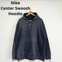 E*d様 00s Nike Center Swoosh Hoodie navy