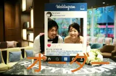 結婚式ウェルカムボード フォトフレーム前撮り撮影 インスタフレーム 披露宴