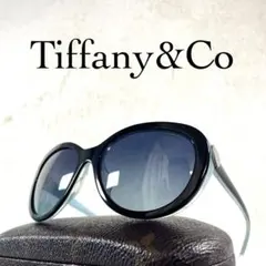 極美品　Tiffany＆Co.　サングラス　TF4113　ブルーレンズ　ブラックのサムネイル