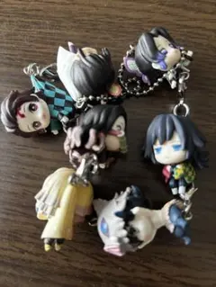 鬼滅の刃 繋げてマスコット キーホルダー 竈門炭治郎 胡蝶しのぶ 等 まとめ売り