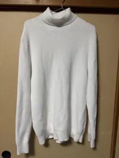 H&M ホワイト タートルネックセーター 175/108A