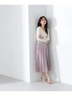 NATURAL BEAUTY BASIC ツーピッチプリーツスカート