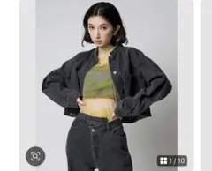 adoon plain ダメージデニムジャケット