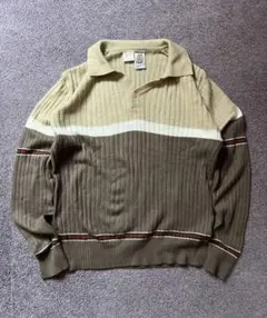 70年代 KENNINGTON ケニントン ニットポロ 長袖 70s