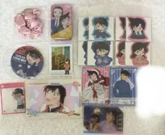 コナン 蘭 コレクタブル 缶バッジ タブレット ヘアゴム ちぢませ隊 ステッカー