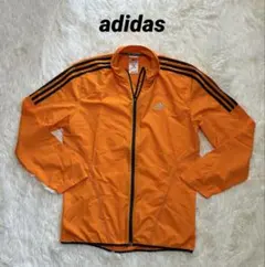 adidas ランニングウェア　ウィンドブレーカー オレンジ　メンズL