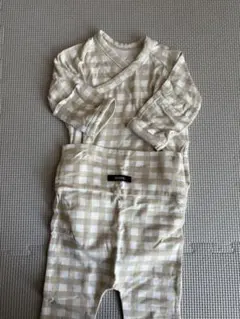 Konny Newborn バンブーボディスーツ【6M/クリーミーギンガム】