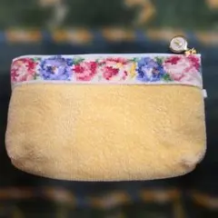 フェイラー ポーチ 花柄 イエロー