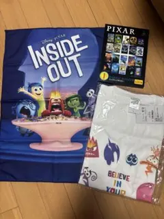 【値下げ】インサイド・ヘッド2 Tシャツ(L) ＆ ファブリックポスター セット