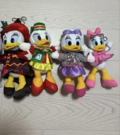 ドナルド デイジー スクルージ ぬいぐるみバッジ ディズニーランド