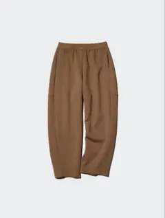 ユニクロ ドライスウェットカーブパンツ L ブラウン
