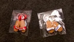 リカちゃん用サンダル 2足セット レッド ホワイトのサムネイル