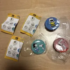 スヌーピー 缶バッジ 4個セット くら寿司 - メルカリ