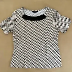 DAKS チェック柄 半袖Tシャツ 40のサムネイル