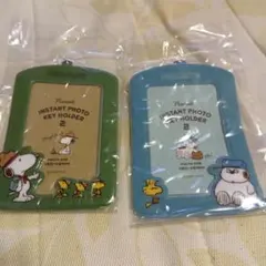 【新品】PEANUTS インスタントフォトキーホルダー 2個セット
