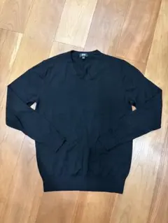 UNIQLO ブラック Vネックセーター Sサイズ　ユニクロ