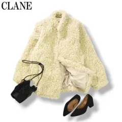 【上質】 【人気】 クラネ x 田中みな実 ボアジャケット 1 アイボリー ♪