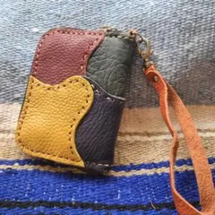 マルチカラーレザー ミニ財布