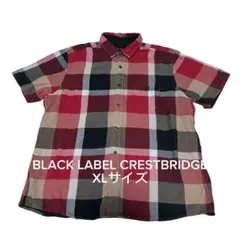 BLACK LABEL CRESTBRIDGE チェック 半袖シャツ　XL