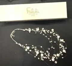 Falchi ⭐︎ふんわり多層パールネックレス