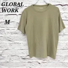 R5117 グローバルワーク 【M】 半袖Tシャツ クルーネック コットン混