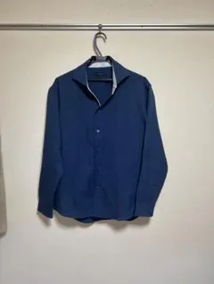 タカキュー 長袖 シャツ ネイビー